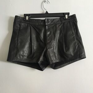 Joe’s Jeans Tulip Leather Trouser Shorts